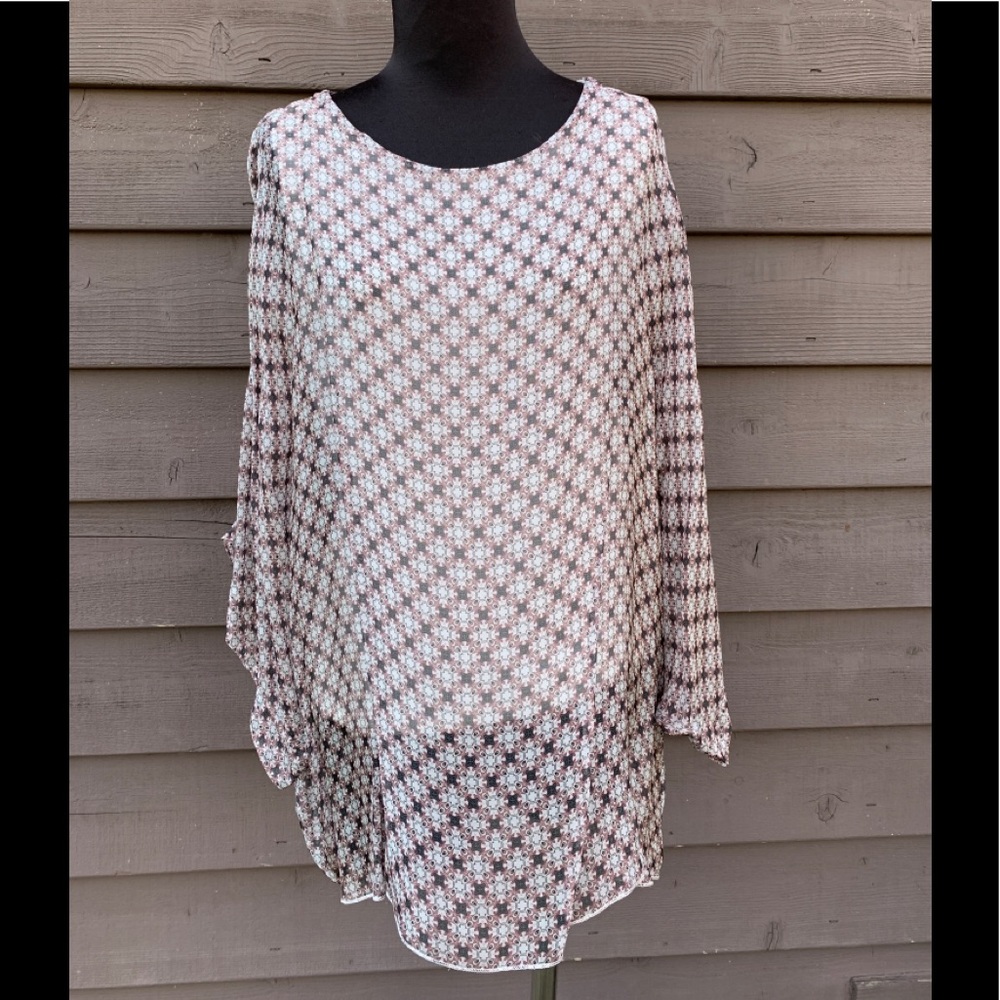 Made in Italy silk blend blouse size S-X-LARGE